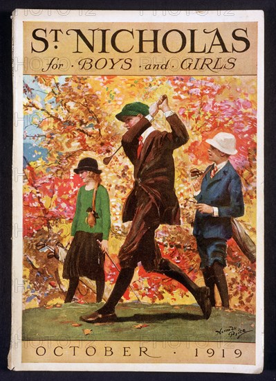 St Nicholas, for Boys and Girls, cover, October 1919. Artist: Unknown