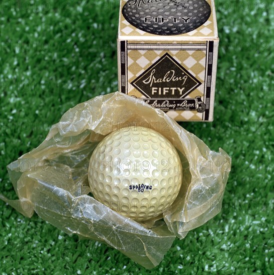 Spalding 50 golf ball, c1919. Artist: Unknown