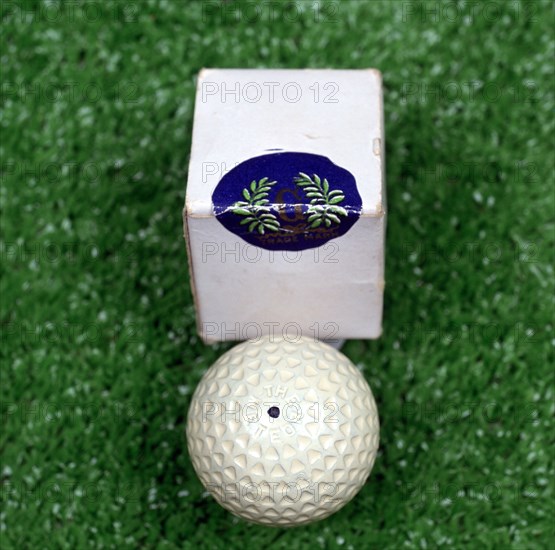 Meteor golf ball by Goodrich, patented 1899. Artist: Goodrich