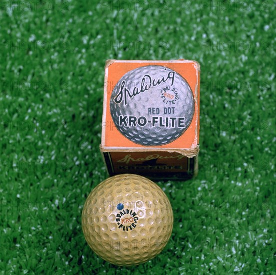 Kro-Flite golf ball, 1922.  Artist: Spalding