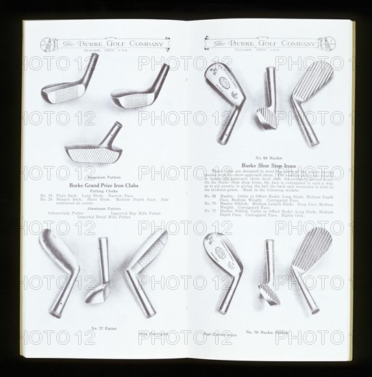 Page from a golf equipment catalogue, c1920-c1960. Artist: Unknown