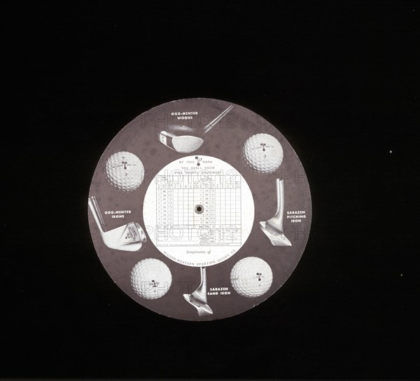 Circular golf score recorder, American, c1950-c1970. Artist: Unknown