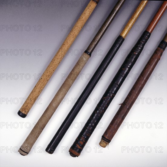 Various types of golf club grips, 1900-1930. Artist: Spalding Artist: Unknown