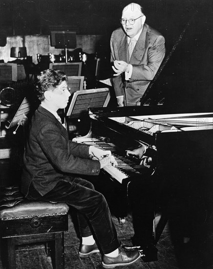 Daniel Barenboim, Israeli musician, rehearsing, 1956. Artist: Unknown