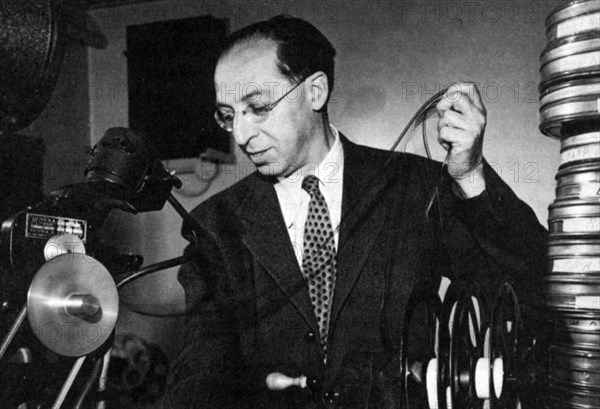 Aaron Copland (1900-1990), American composer. Artist: Unknown