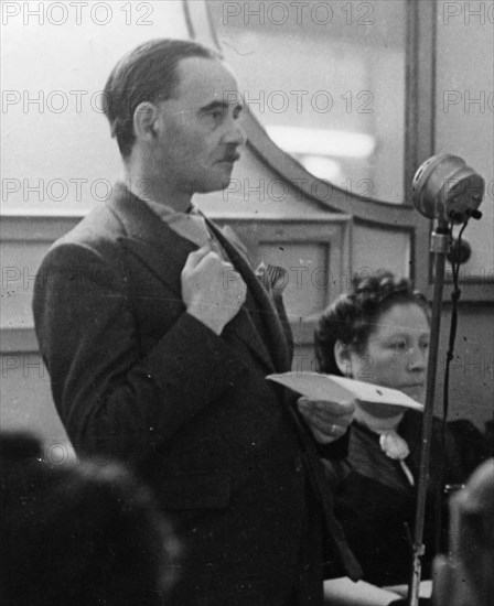 Harold Laski (1893-1950), British political theorist. Artist: Unknown