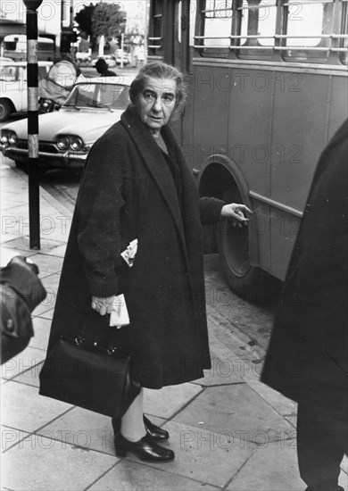 Golda Meir (1898-1978), Israeli Prime Minister. Artist: Unknown