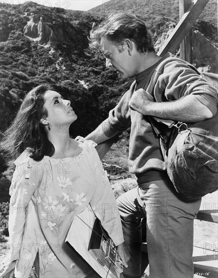 Elizabeth Taylor (1932-), British actress, and Richard Burton (1925-1984), British Actor,1965. Artist: Unknown