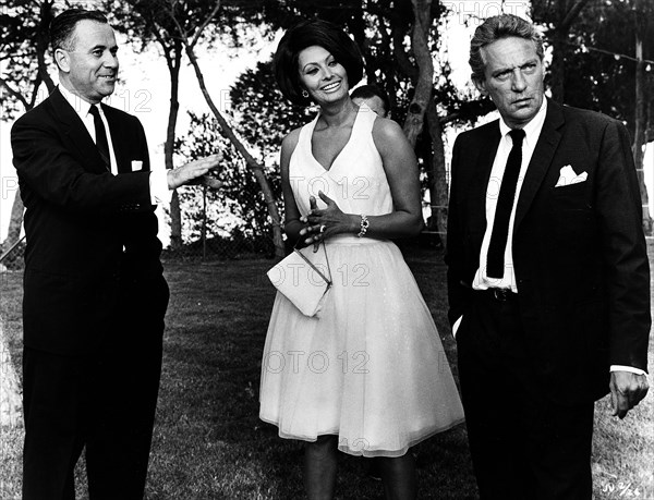 Kurt Unger with Sophia Loren (1934- ) and Peter Finch (1916-1977), 1965. Artist: Unknown