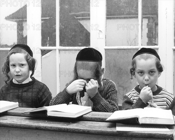 Jewish primary school children, c1980s? Artist: Sidney Harris