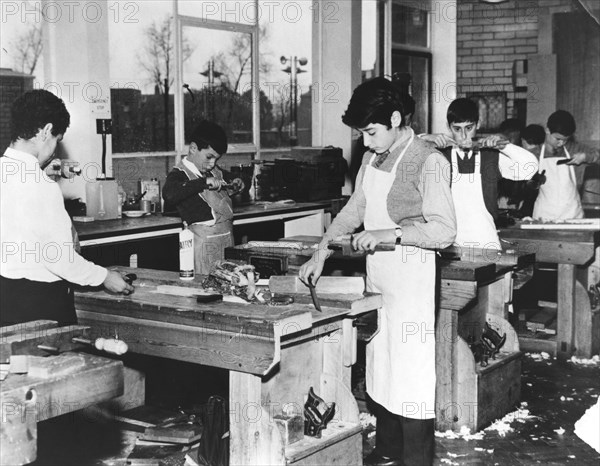 Carpentry class at the Jewish Free School, 1960s. Artist: Unknown