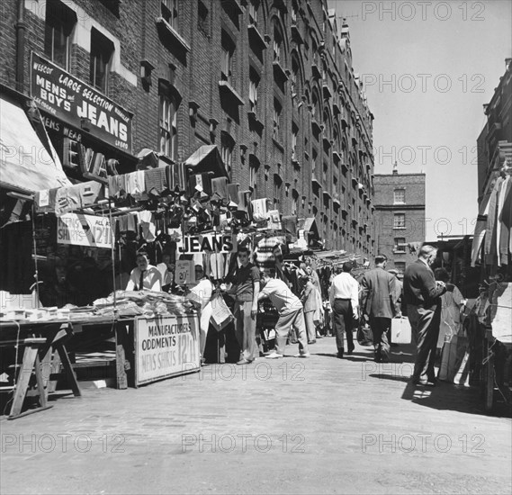 Petticoat Lane market, London, c1964. Artist: EH Emanuel