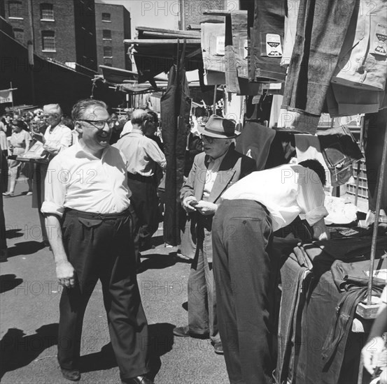 Petticoat Lane market, London, 1964. Artist: EH Emanuel