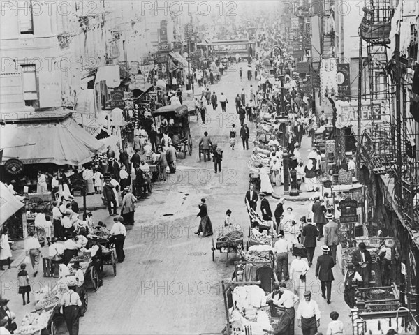 East Side street, New York, USA, c1910? Artist: Unknown