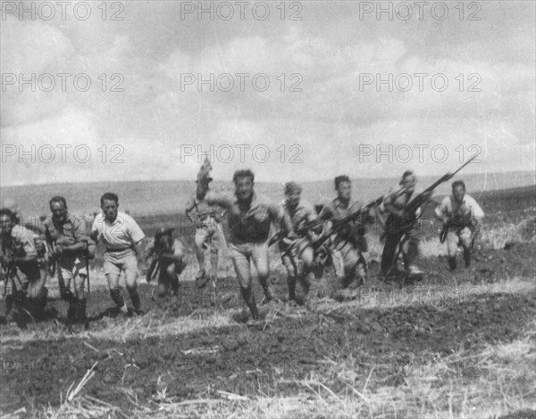 Special Night Squads training in Palestine, late 1930s. Artist: Unknown