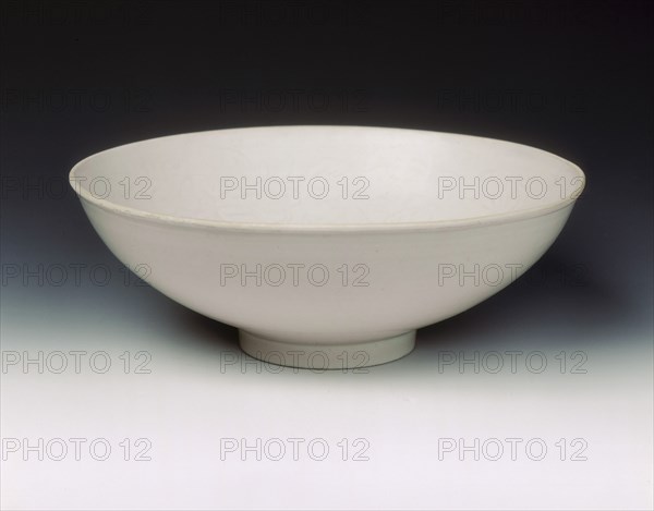 Qingbai bowl with incised floral design, Northern Song dynasty, China, early 12th century. Artist: Unknown