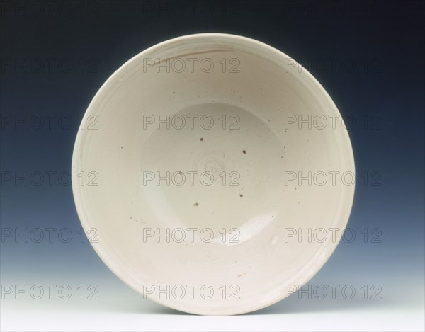 White glazed stem bowl, late Jin-early Yuan dynasty, China, 13th century. Artist: Unknown