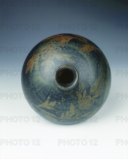 Cizhou-type black stoneware jar, late Jin-early Yuan dynasty, China, 13th century. Artist: Unknown