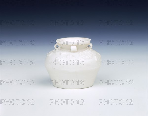 Dehua porcelain jar, Yuan dynasty, China, mid 14th century. Artist: Unknown