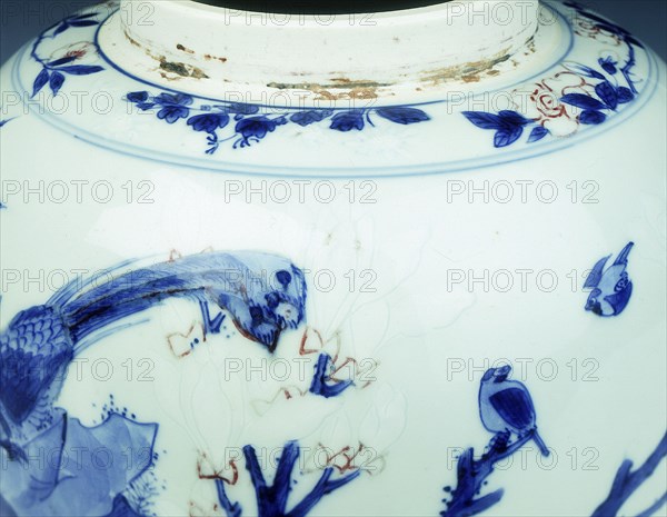 Blue and white ginger jar, early Kangxi period, Qing dynasty, China, 1662-1677. Artist: Unknown