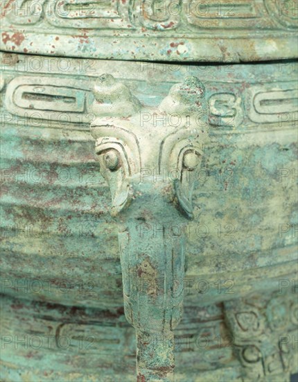 Bronze gui with animal head handles, late Western Zhou dynasty, China, 9th-8th century BC. Artist: Unknown