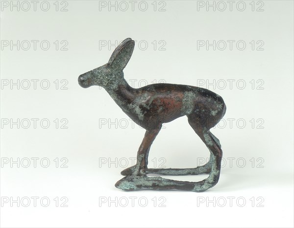 Ordos bronze of a standing doe in the round, Eastern Zhou dynasty, China, 6th-early 5th century BC. Artist: Unknown