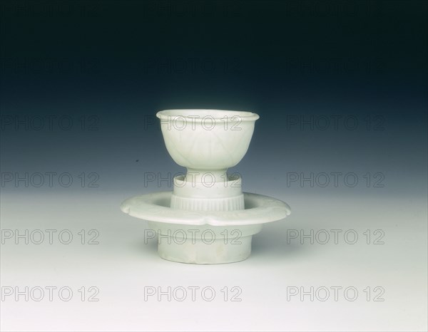 Qingbai cup and stand, China, c960-c1127. Artist: Unknown