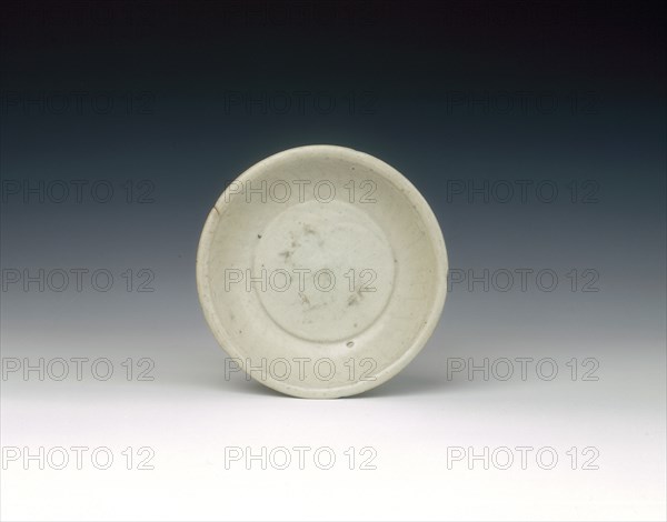 White ware saucer dish, early Northern Song dynasty, China, 10th-11th century. Artist: Unknown