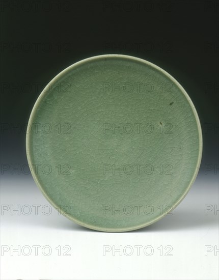 Green Jun saucer, Jin dynasty, China, 1127-1234. Artist: Unknown