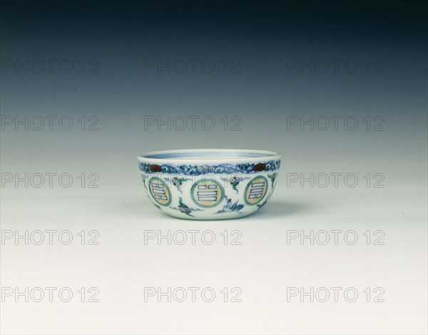 Doucai cup, Qing dynasty, late Kangxi period, China, 1700-1722. Artist: Unknown
