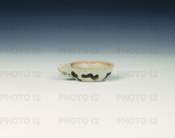 Miniature spouted qingbai bowl, Yuan dynasty, China, 14th century. Artist: Unknown