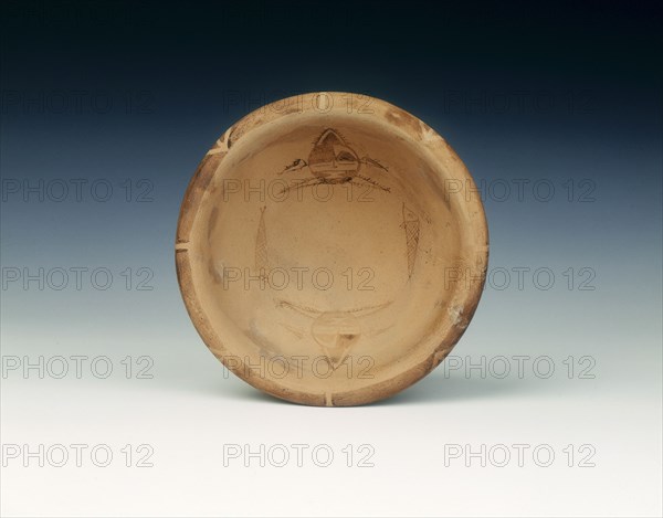 Painted pottery bowl, Neolithic period, China, 6th-3rd millenium BC. Artist: Unknown