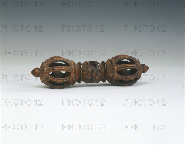 Boxwood vajra, Tibet, 18th century. Artist: Unknown