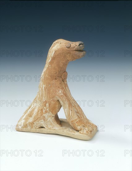 Marbled pottery dog, Northern Song, China, 960-1127. Artist: Unknown