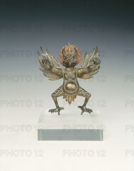 Gilt bronze garuda, Tibet, 17th century. Artist: Unknown