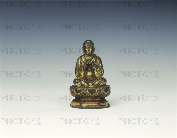 Gilt bronze Buddha, China, 10th century. Artist: Unknown