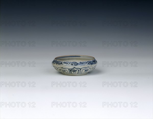 Blue and white water container, Chu Dau kiln, Vietnam, late 15th-early 16th century. Artist: Unknown