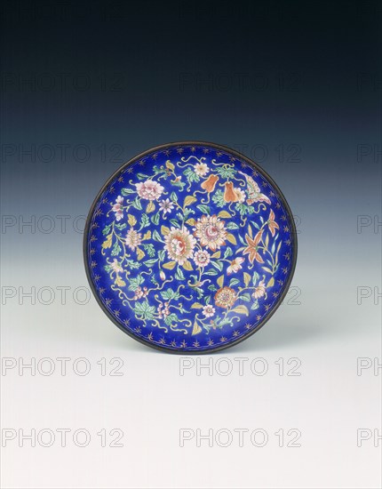 Canton enamel bowl, Daoguang period, Qing dynasty, China, 1820-1850. Artist: Unknown