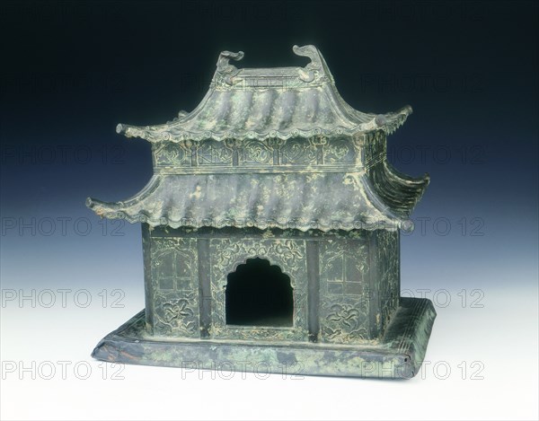 Model of a Chinese temple, Song dynasty, 960-1279. Artist: Unknown
