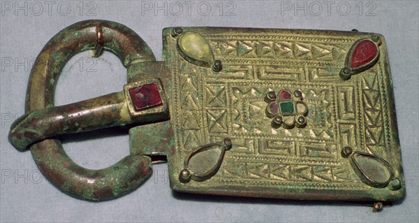 Visigothic Belt-Buckle, 6th century.