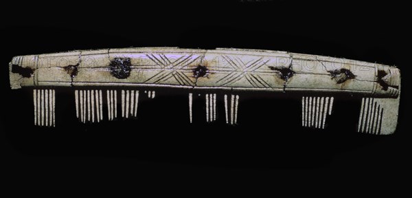 Neolithic bone comb. Artist: Unknown