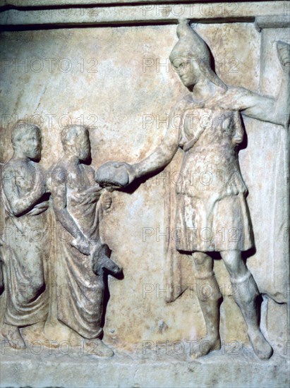 Votive relief for the goddess Artemis, 4th century BC. Artist: Unknown