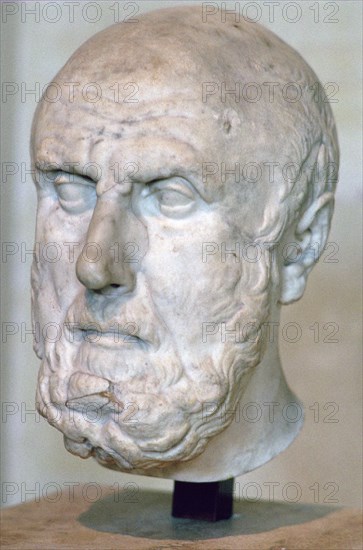 Bust of the Greek philosopher Chrysippus. Artist: Unknown