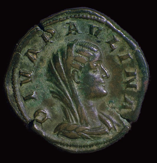 A bronze coin of Paulina, the mother of Emperor Hadrian, 1st century Artist: Unknown