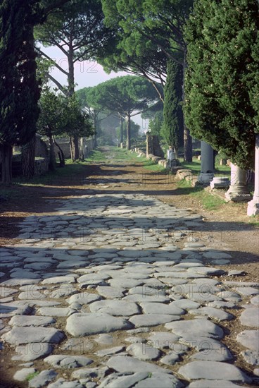 The main street leading into Ostia. Artist: Unknown