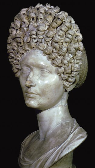 Head of a Roman Lady, 1st century. Artist: Unknown