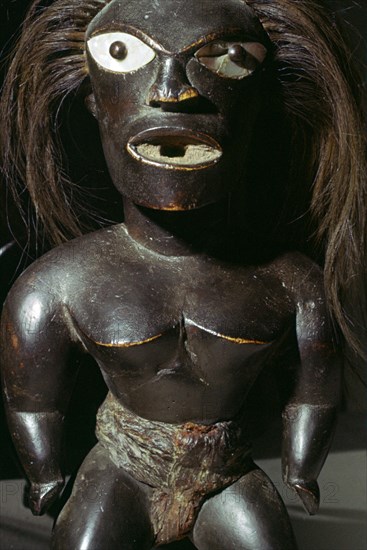 Figure from a Hawaiian royal temple. Artist: Unknown