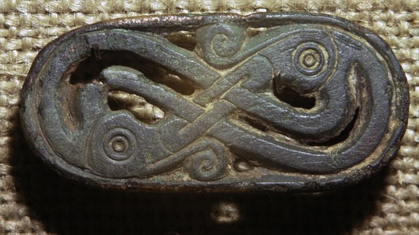 Viking bronze brooch, c.8th-11th century. Artist: Unknown
