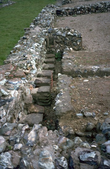 Roman Fort at Caister-on-Sea, built around 200 AD. Artist: Unknown