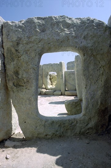 Hagar Qim temple on Malta, 3rd century BC. Artist: Unknown